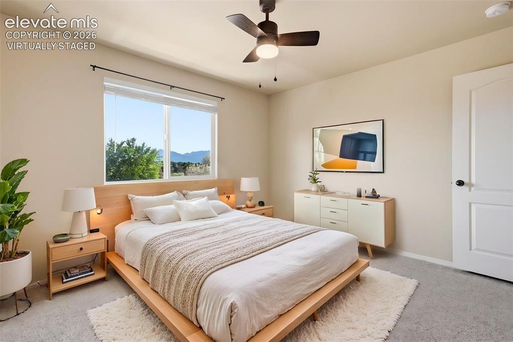 Image 19 of 48: Virtually Staged - 2nd Primary Bedroom