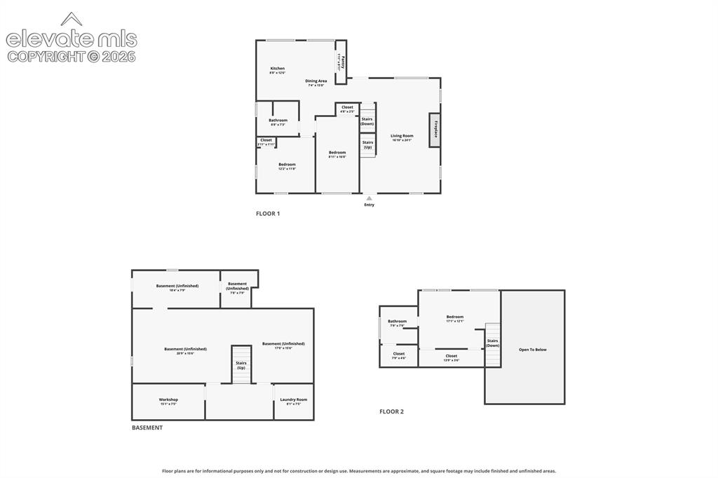 Image 26 of 32: Combined floor plans showing the home
