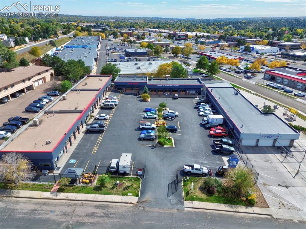 Image 8 of 13: Drone / aerial view of a commercial area