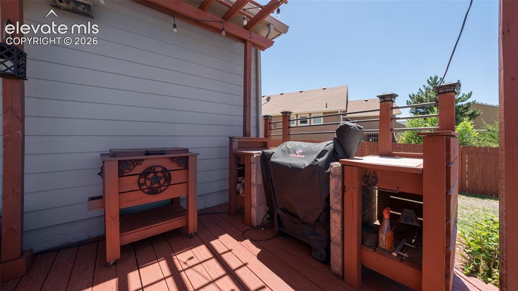 Image 13 of 47: Deck food prep area