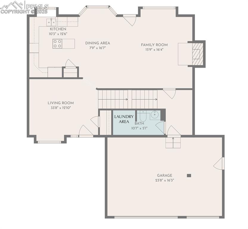 Image 7 of 48: Main Level, Estimated from a scan. Please verify
