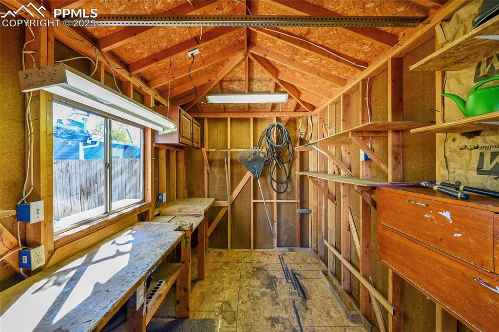 Image 33 of 47: Interior view of powered workshop