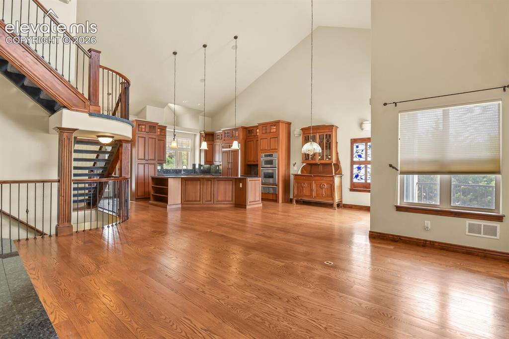 Image 11 of 33: View from the living area, looking towards the kitchen