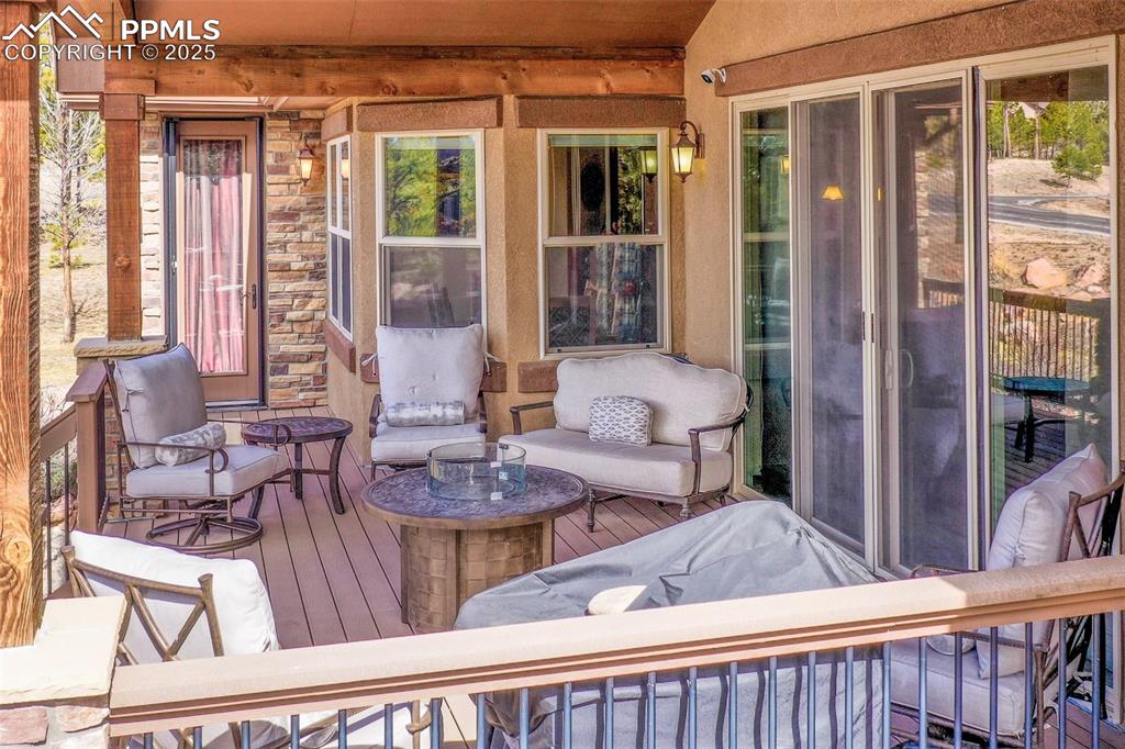 Image 10 of 48: View of wooden deck