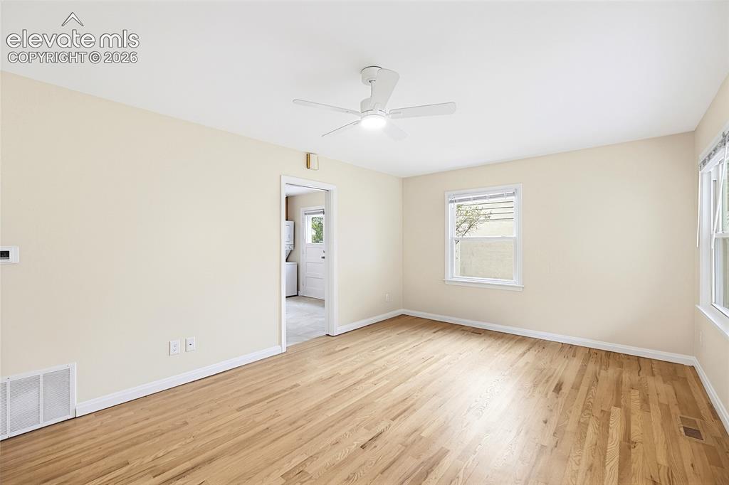 Image 6 of 38: Refinished hardwood floors