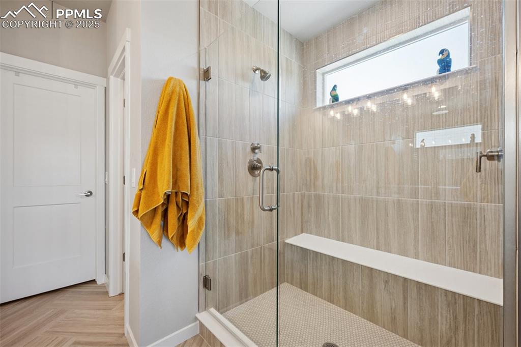 Image 22 of 45: Huge custom shower!