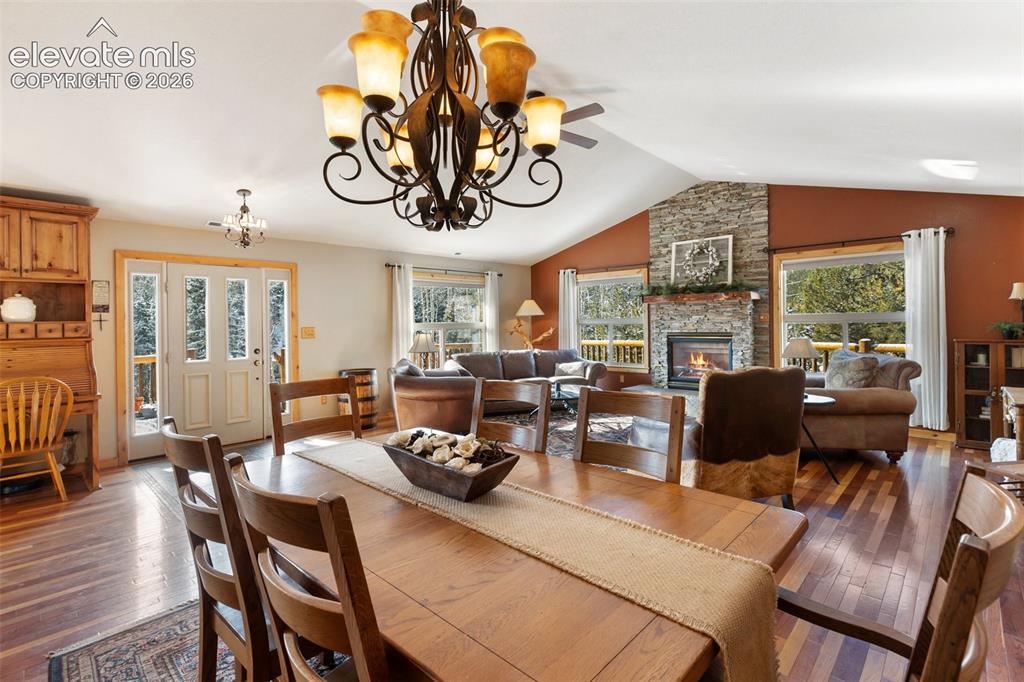 Image 13 of 43: Dining and Living room
