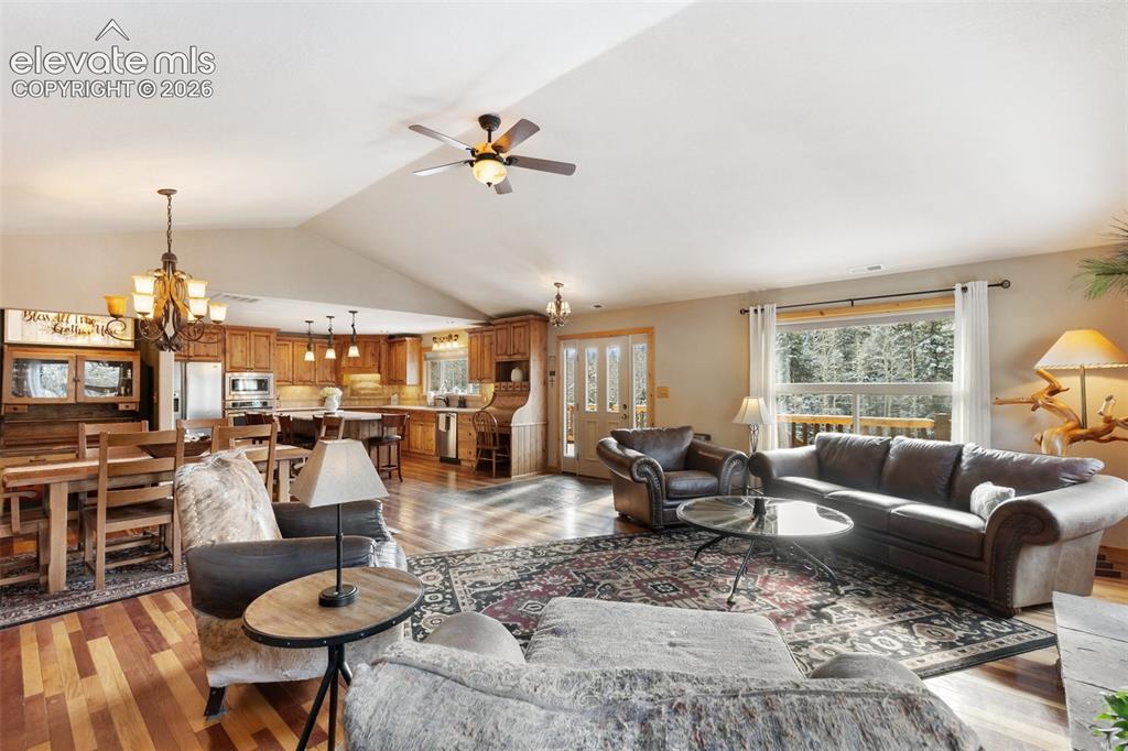 Image 9 of 43: Living Room, Dining and kitchen