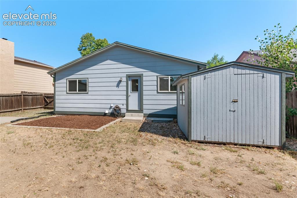 Image 31 of 36: Notice the 13 x 23 shed/garage with it