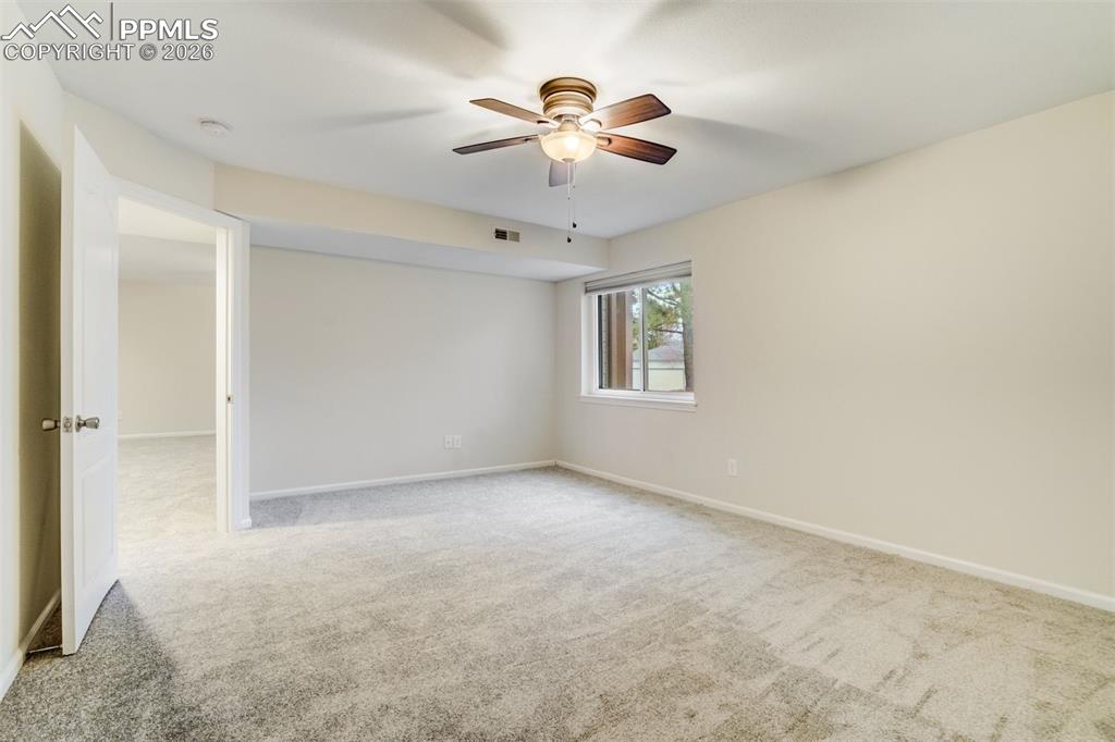 Image 30 of 43: Another view of basement bedroom