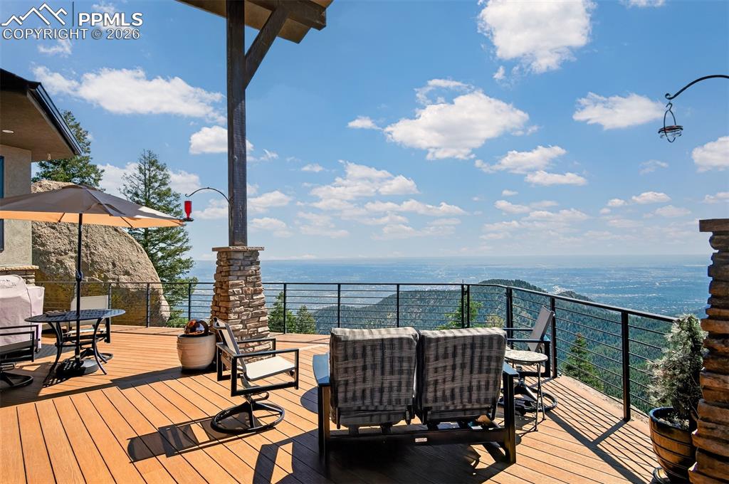 Image 17 of 50: City and mountain views from the walk out deck