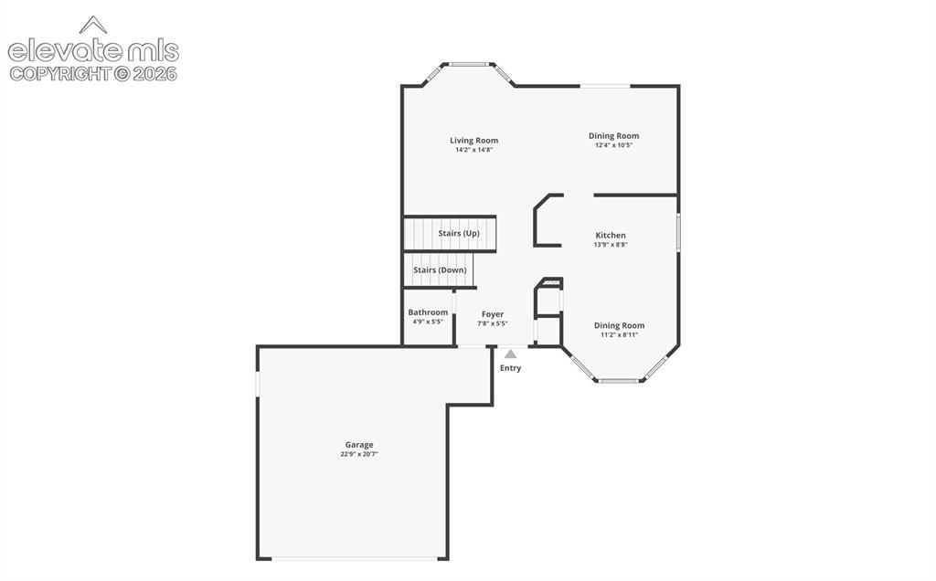 Image 36 of 39: Main Level Floor Plan