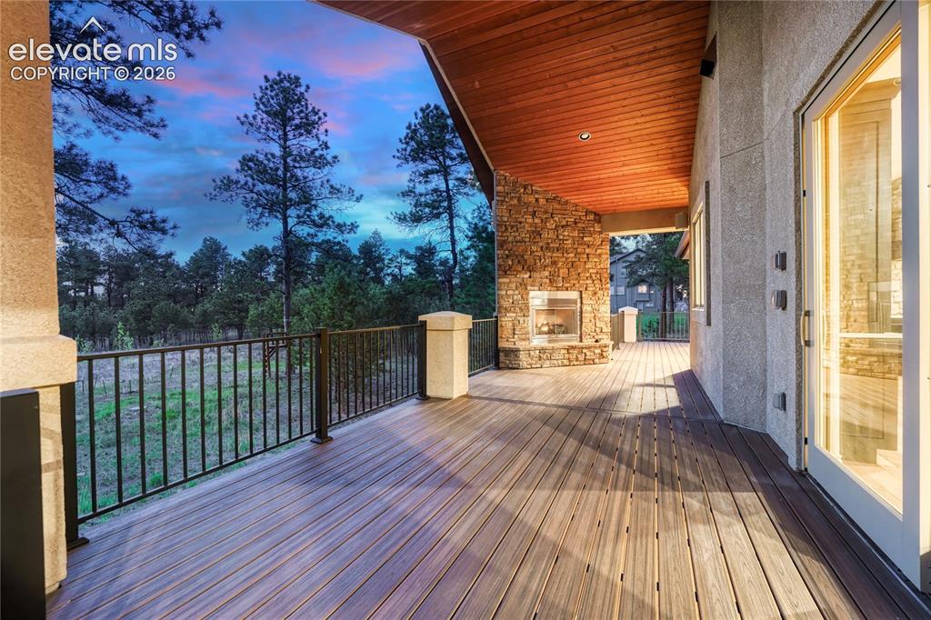Image 38 of 48: Enjoy a peaceful morning or evening on your deck.