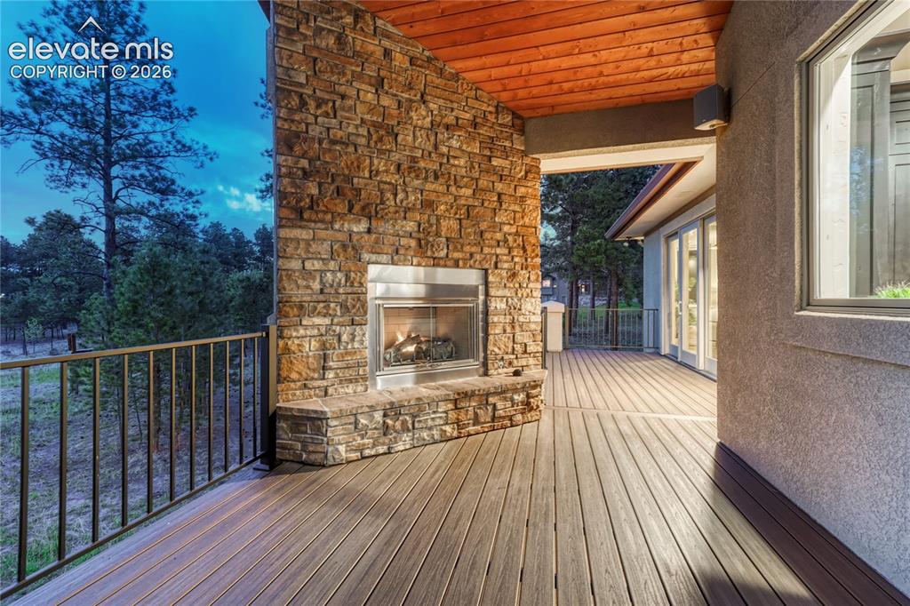 Image 39 of 48: And cozy up by your fireplace on those cool Colorado mornings or evenings!