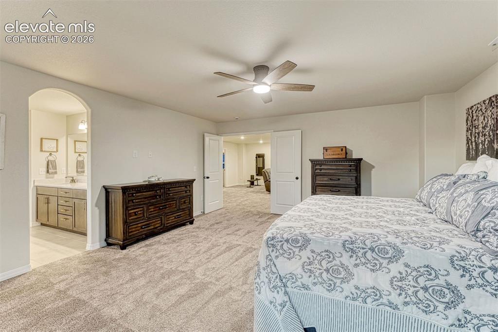 Image 45 of 49: Adjoining bath and large walk in closet