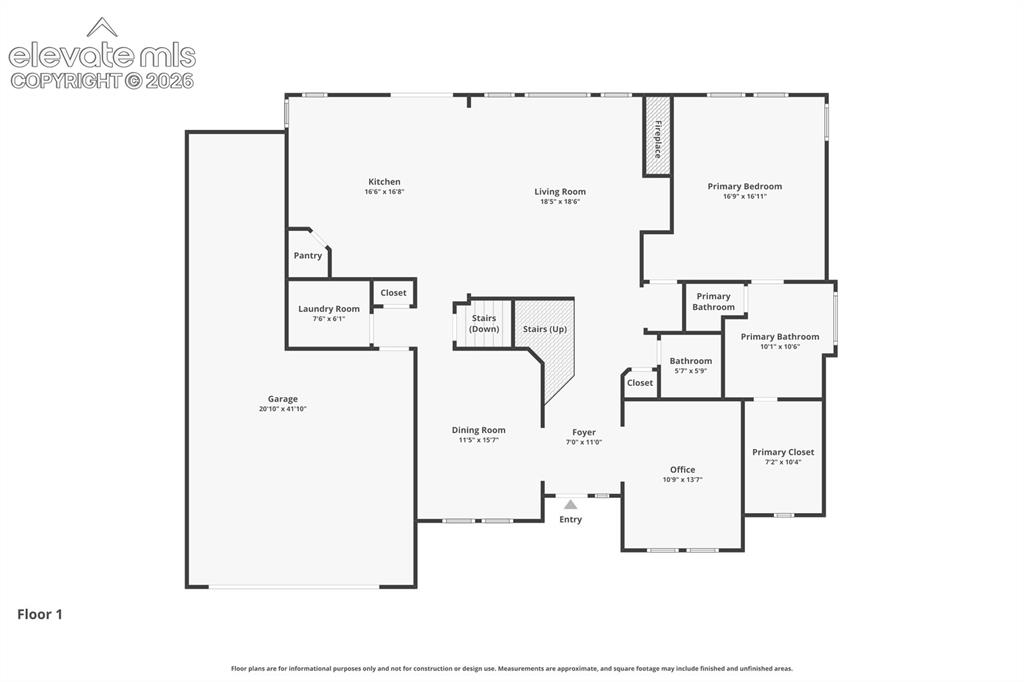 Image 48 of 50: Main Level Floor plan