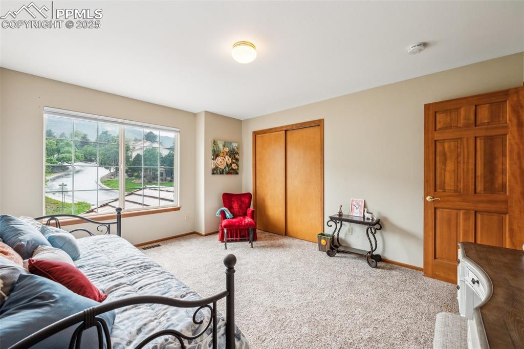 Image 33 of 43: Bedroom featuring carpet floors and a closet