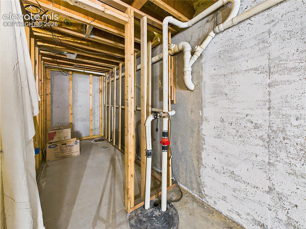 Image 35 of 50: Roughed in bath for future basement expansion.