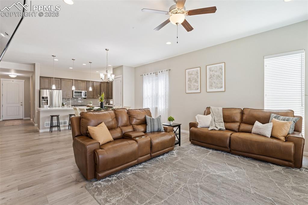 Image 10 of 46: View from the backyard sliding door