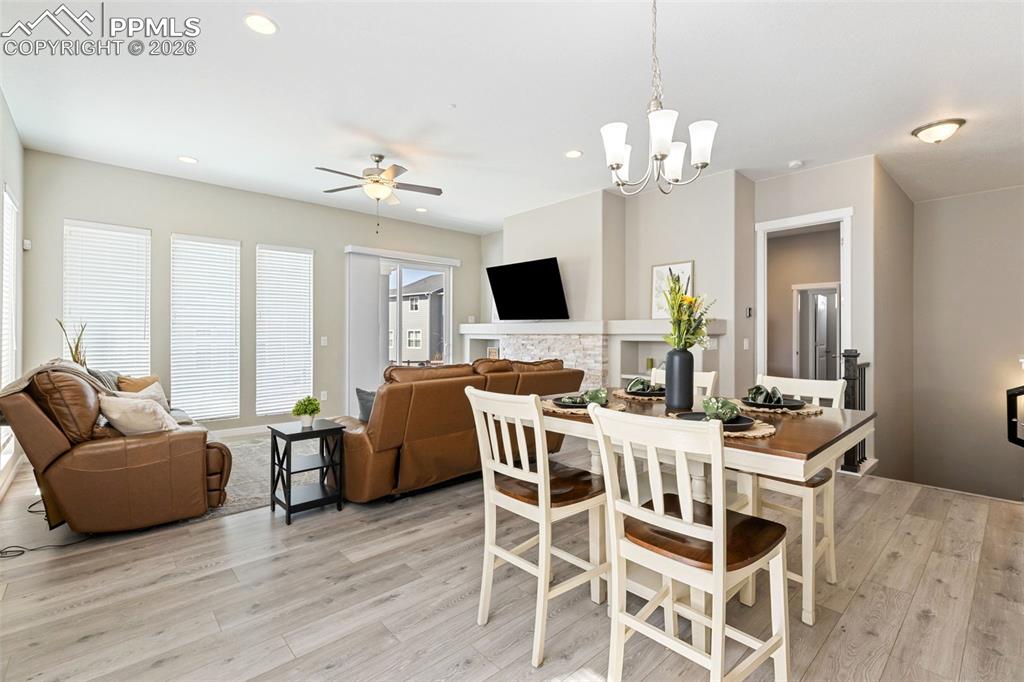 Image 8 of 46: View from kitchen pantry w/ basement stairs on the right