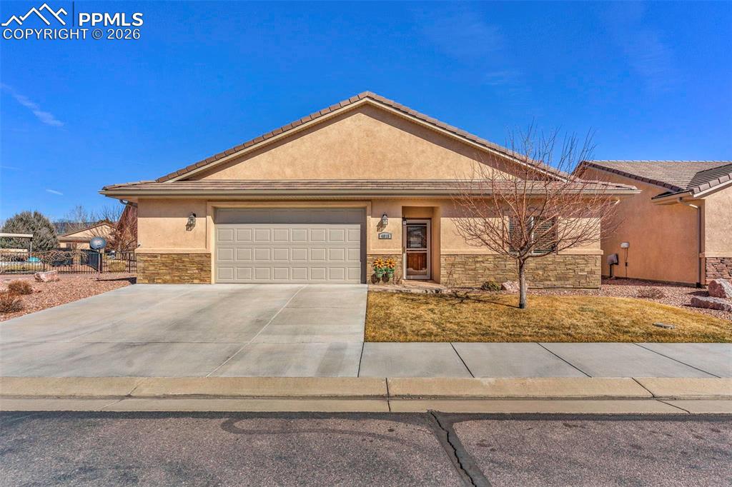 Caption: Front of Structure