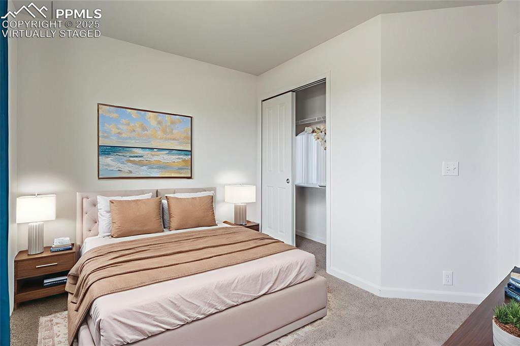 Image 44 of 50: Virtually staged bedroom #3