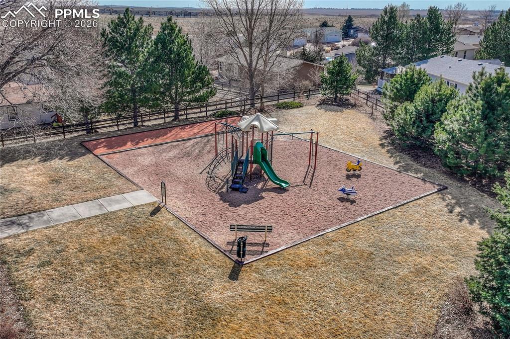 Image 41 of 48: The community park and playground allows kids and pets to enjoy the outdoor