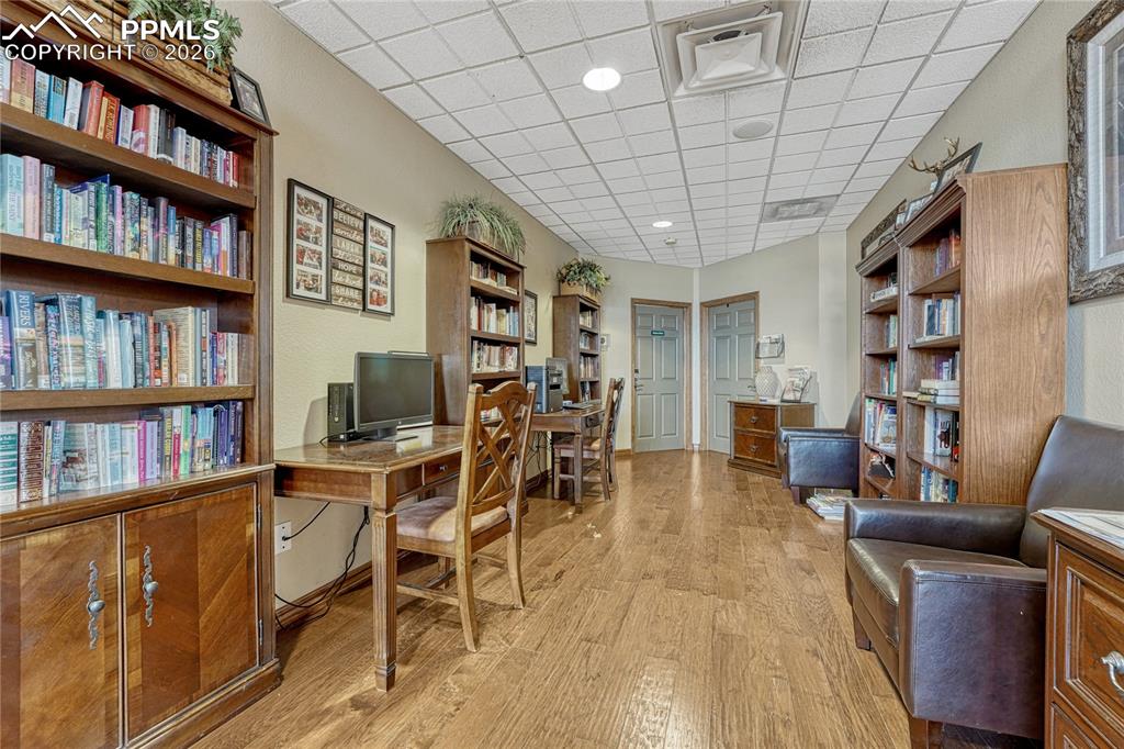 Image 45 of 48: Grab a good book or use the computers to relax or get some work done
