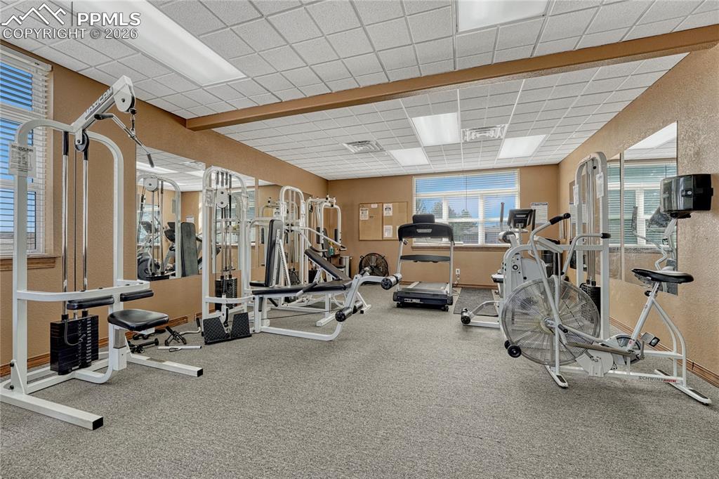 Image 46 of 48: The community center also offers a fitness room where you can get a good wo