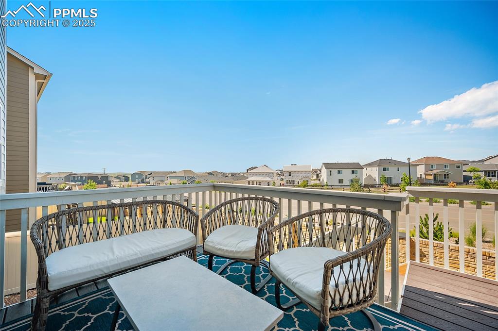 Image 28 of 41: Deck featuring a residential view