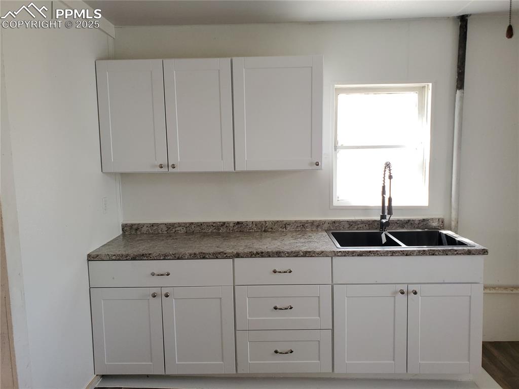 Image 13 of 28: New Kitchen Countertop, Cabinets & Sink
