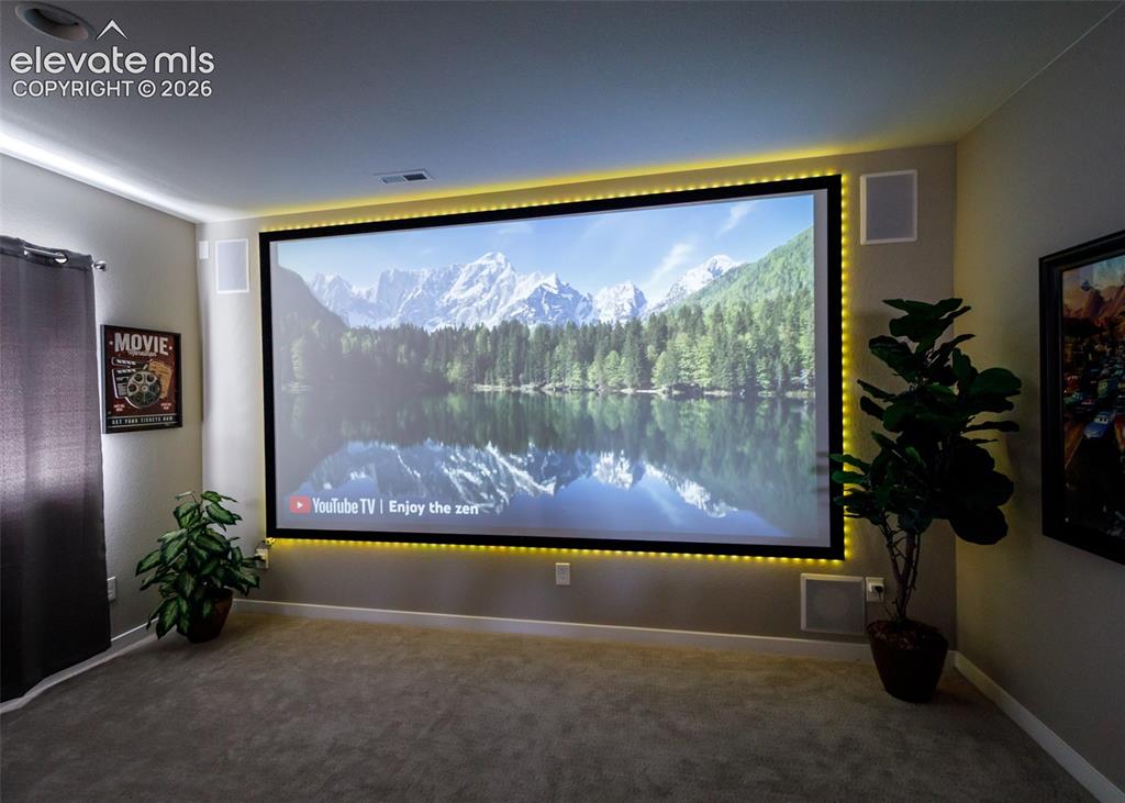 Image 44 of 50: Screen in Home theater