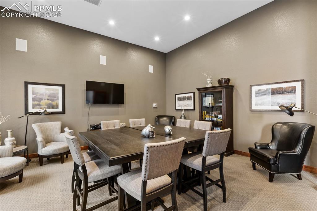 Image 28 of 29: Theater room just off the entry