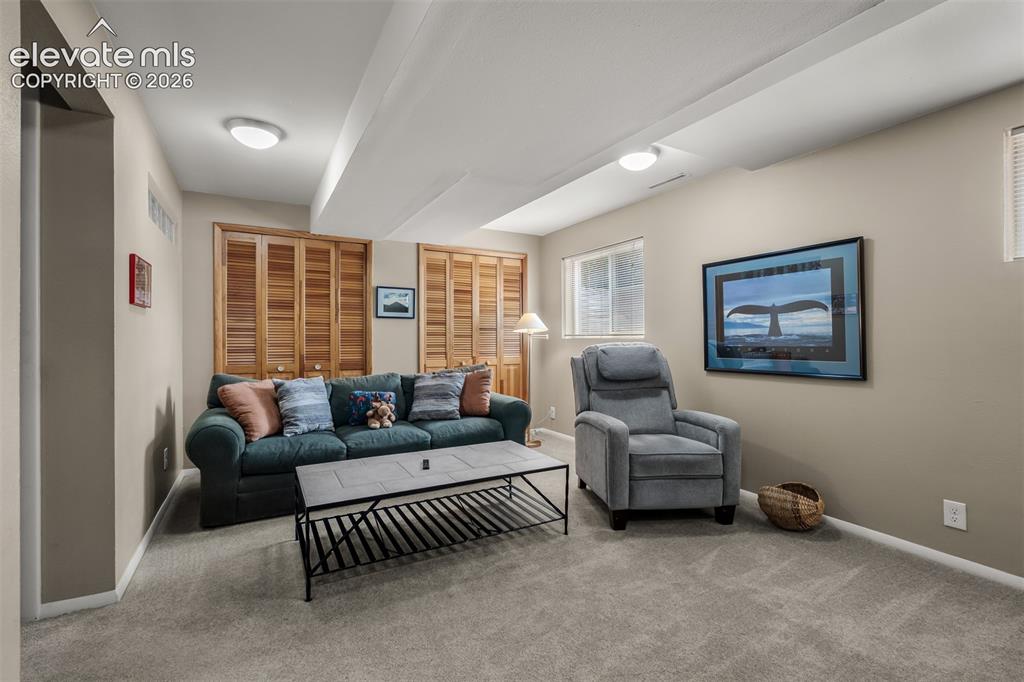Image 40 of 50: Lower level family room