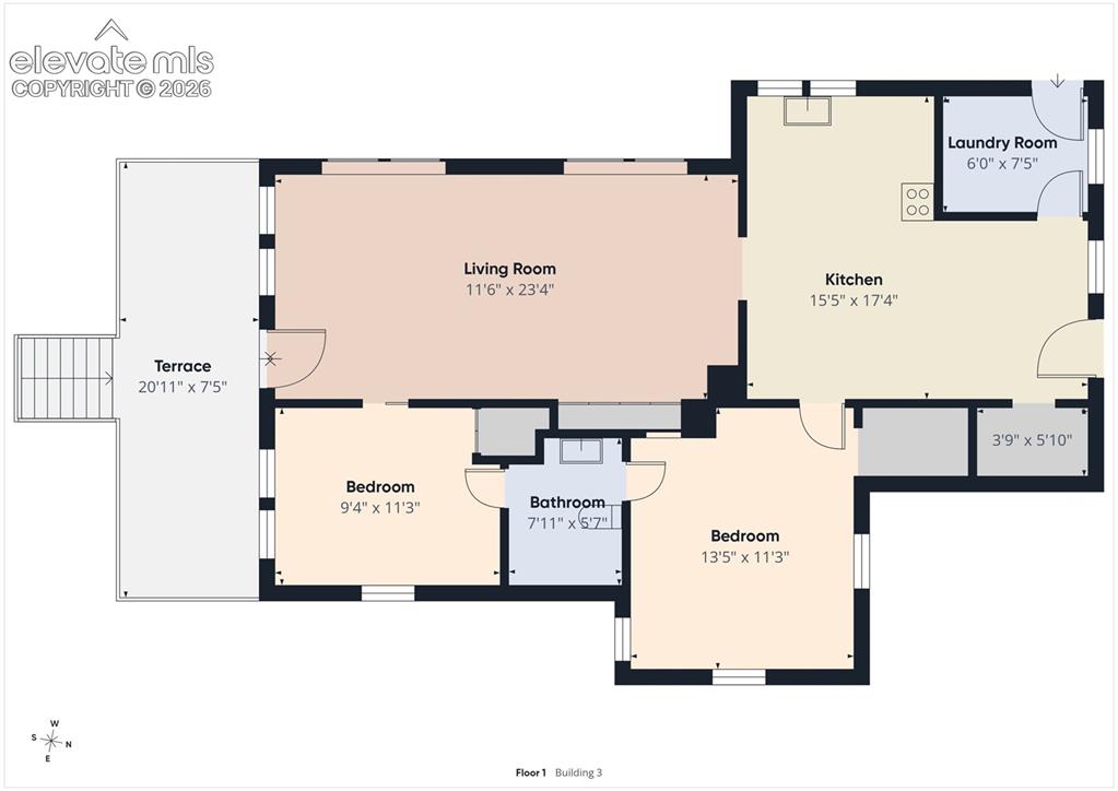 Image 12 of 50: Craftsman Home Floor Plan – Floor plan of the restored Craftsman home illus