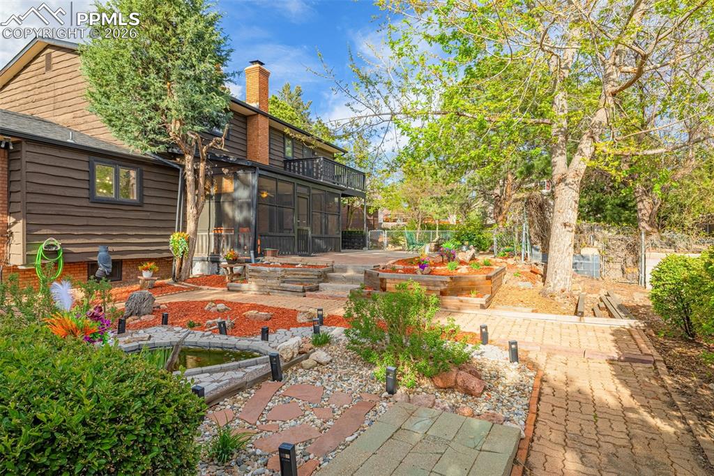 Image 43 of 45: Backyard Koi Pond-Garden Area