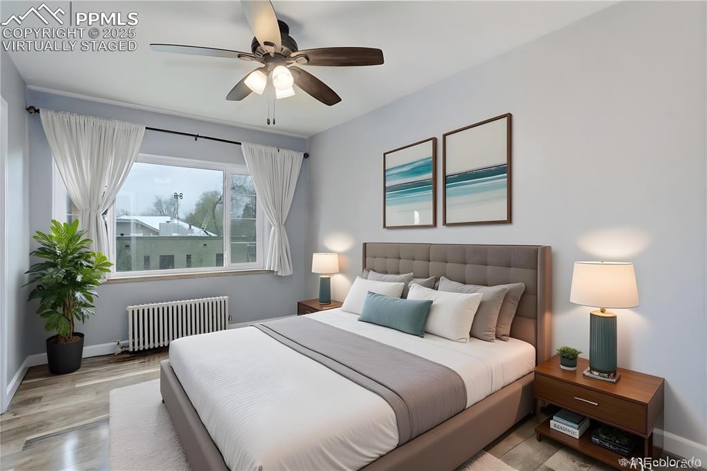 Image 21 of 37: Virtually staged bedroom