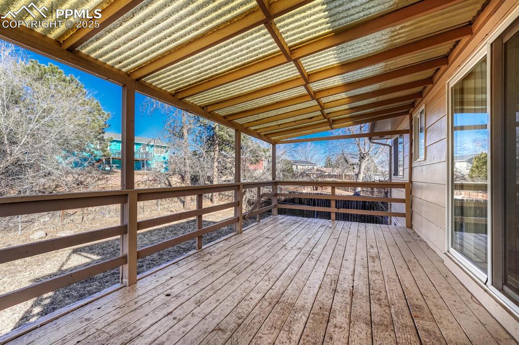 Image 36 of 43: View of wooden deck