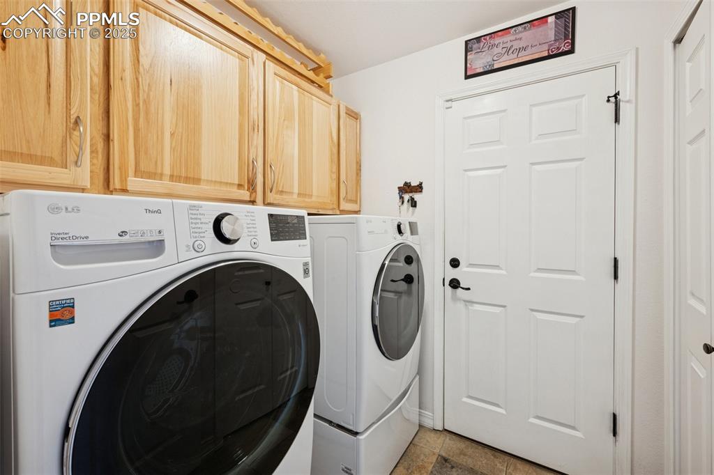Image 22 of 45: Laundry room on main with garage entrance