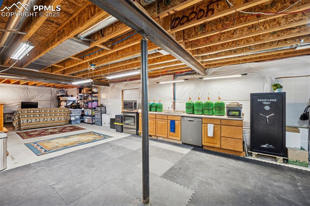 Image 39 of 45: Unfinished basement full of potential 