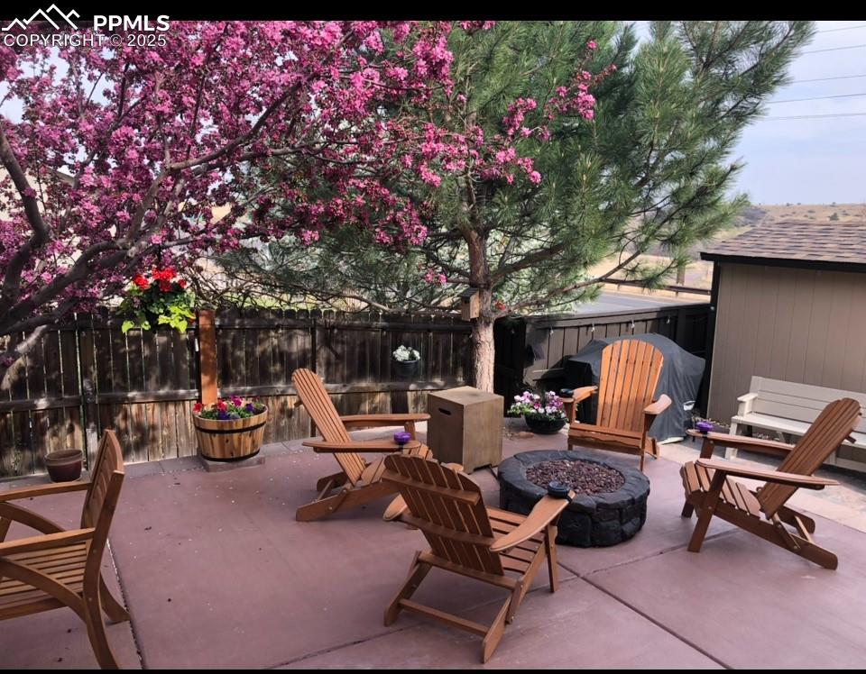 Image 44 of 45: View of patio  in the Springs