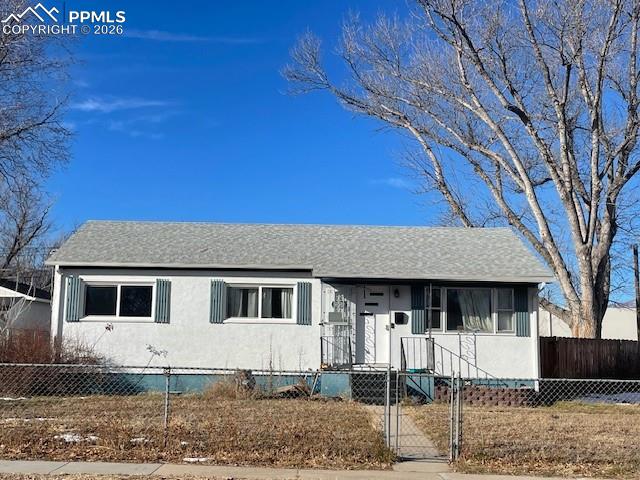 Caption: Front of Structure