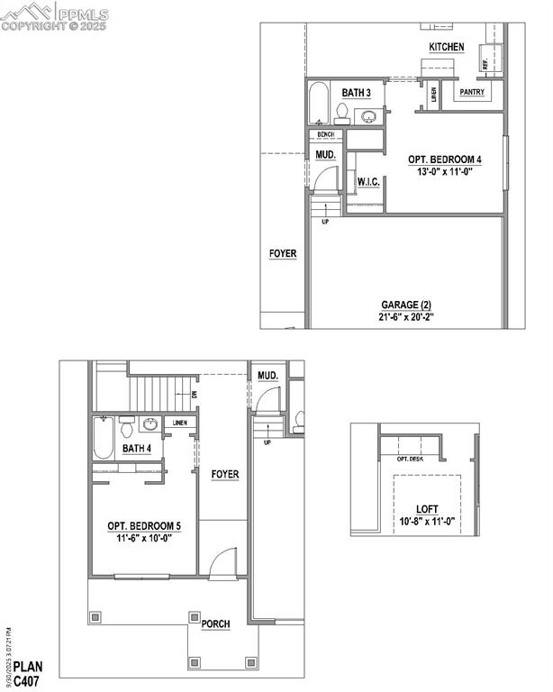 Image 6 of 6: View of floor plan / room layout