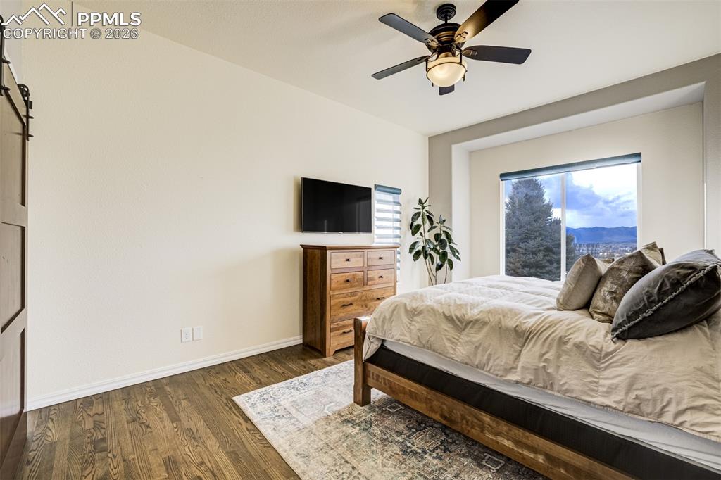 Image 18 of 50: Lots of natural light in the large primary bedroom