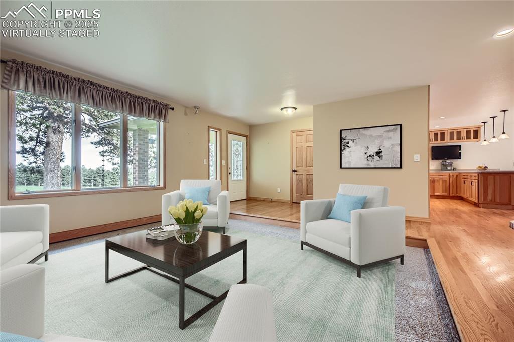 Image 7 of 50: Virtually staged living room
