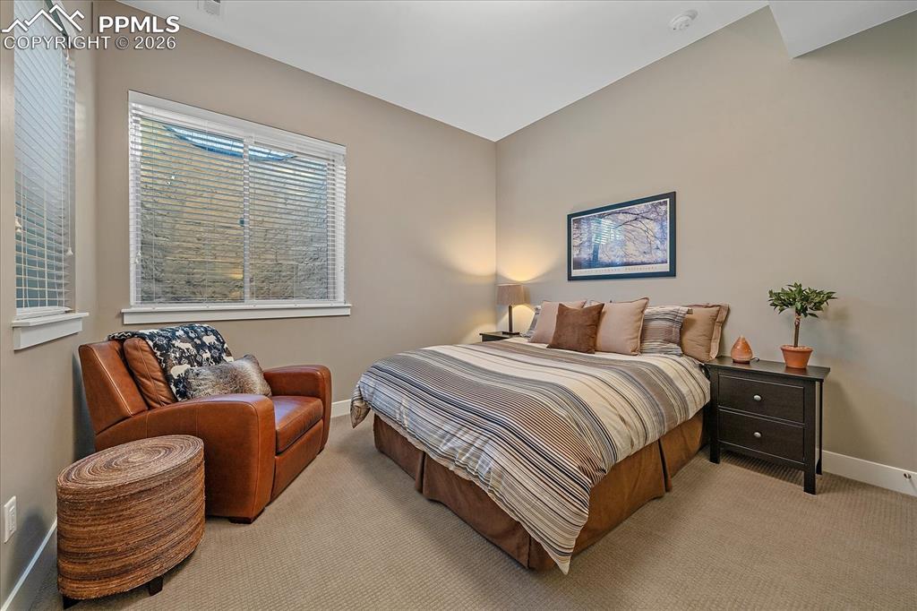 Image 35 of 50: Basement secondary bedroom with 10