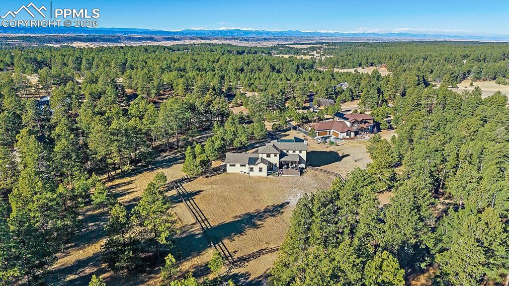 Image 47 of 50: Aerial view of 230 Big Meadow Trail