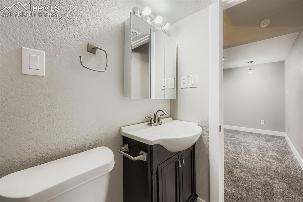 Image 24 of 28: Basement bathroom, modern and fresh!