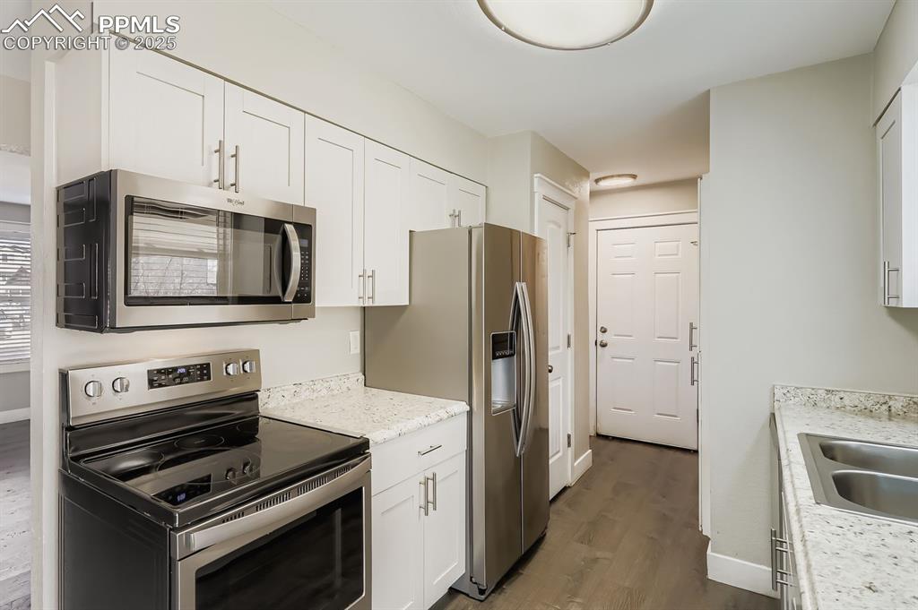 Image 8 of 28: Close look at kitchen layout!
