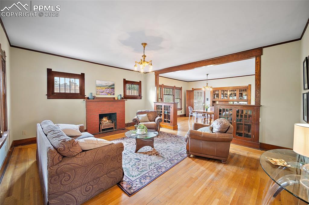 Image 4 of 39: Living room is open and bright